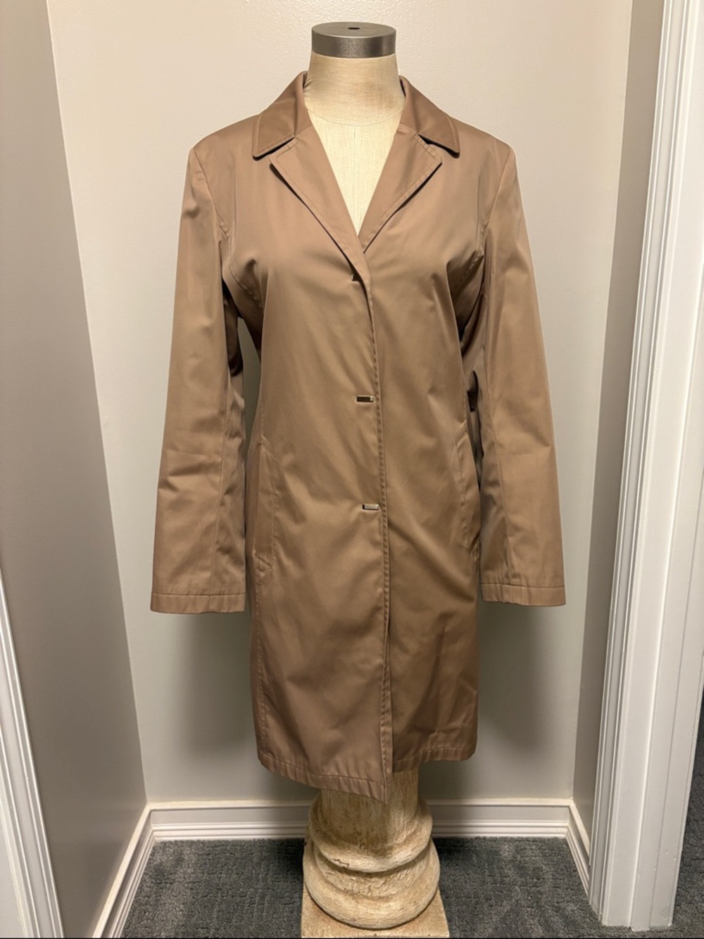 Gallery Women's Taupe Trench Coat